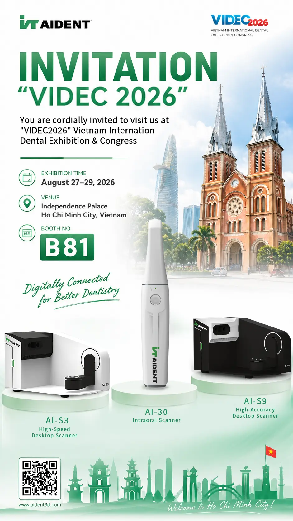 Aident At VIDEC 2026 Vietnam International Dental Exhibition|AI-30 Intraoral ...